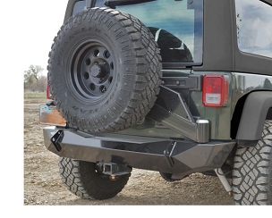MULE REAR BUMPER WITH SMOOTH MOTION TIRE CARRIER SYSTEM